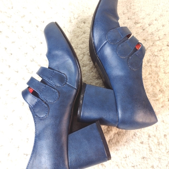 B.A.I.T. Charlie Retro Mary Jane's Size 6.5 Blue - Picture 7 of 10